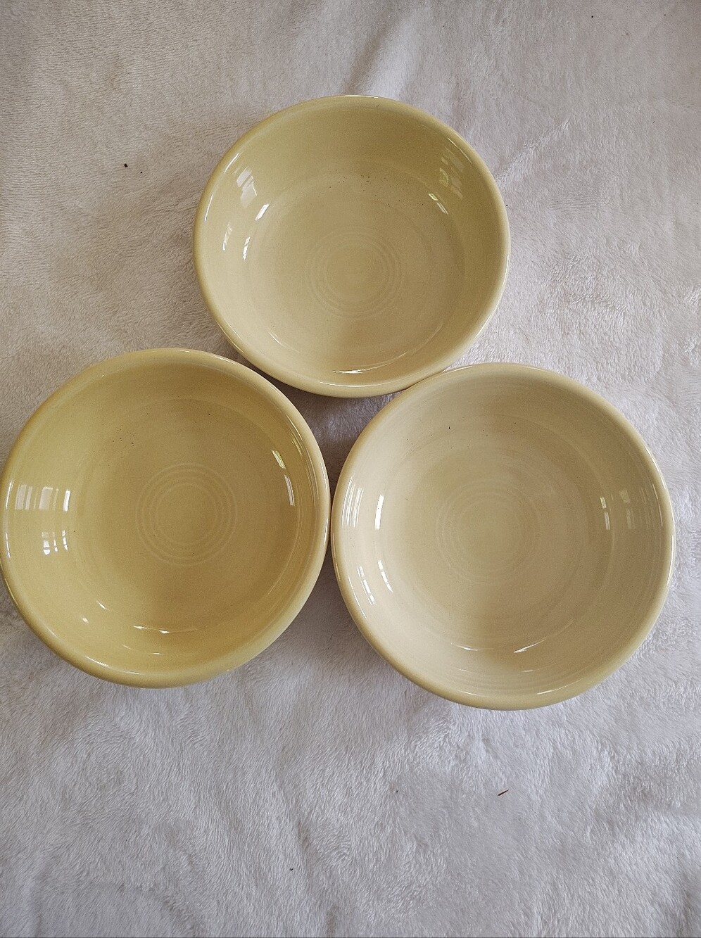Fiestaware Yellow Bowl 5 1/2” Set Of 3